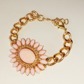 Chain bracelet with flower 20044