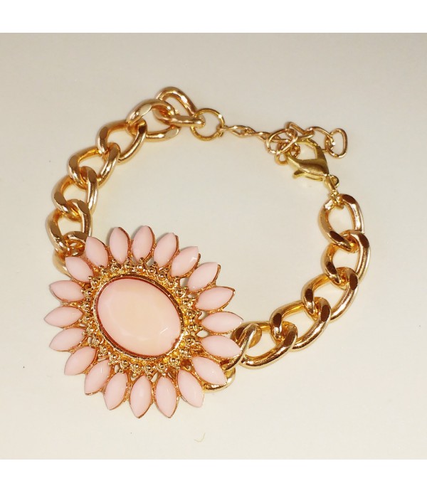 Chain bracelet with flower 20044