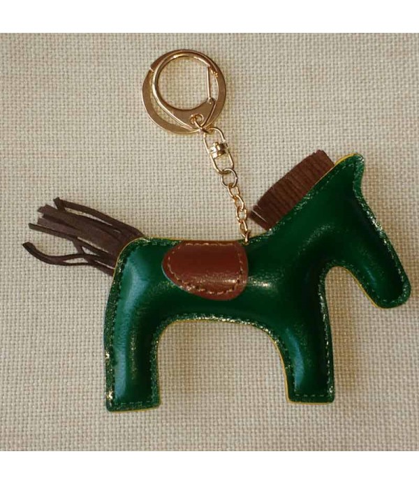 Leather rabbit key ring