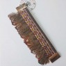 Leather bracelet with feathers style Bluma Brown