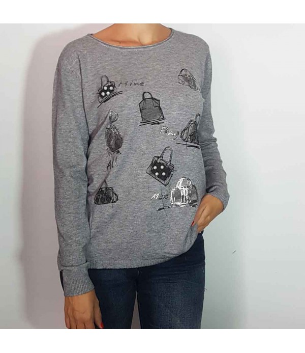 Jersey mujer gris