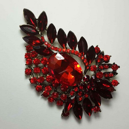 Red flower pin 90005