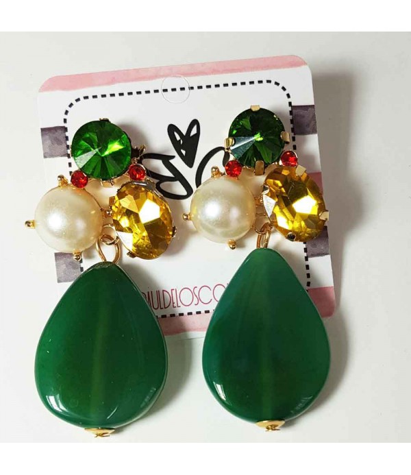 Green earrings Sonia