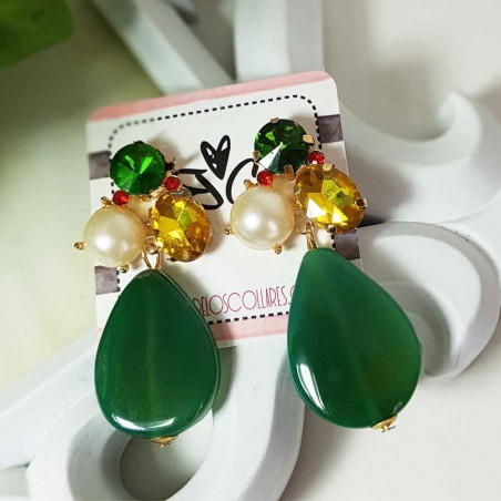 Green earrings Sonia