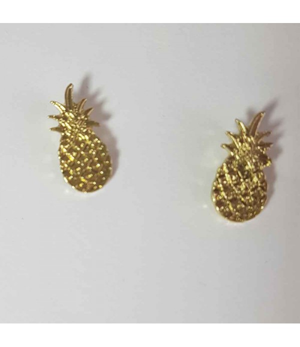 Golden pineapple earrings