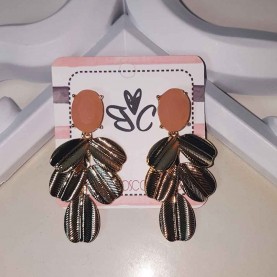 Coral earrings lily