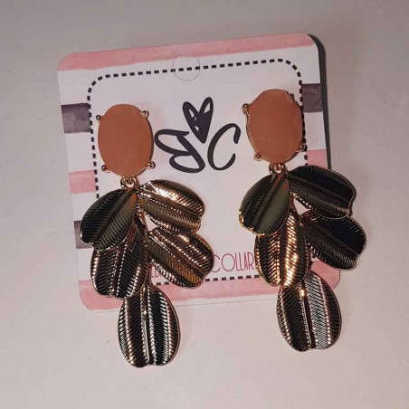 Coral earrings lily