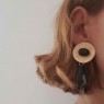 Black earrings style Elma