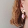 Light pink earrings style Leonor