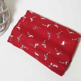 Red flamingo scarf