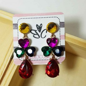 Multicolor cristal earrings
