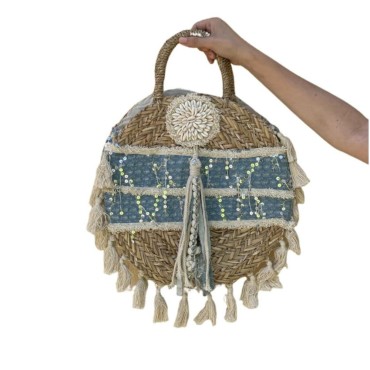 Round Tote Bag Conchas