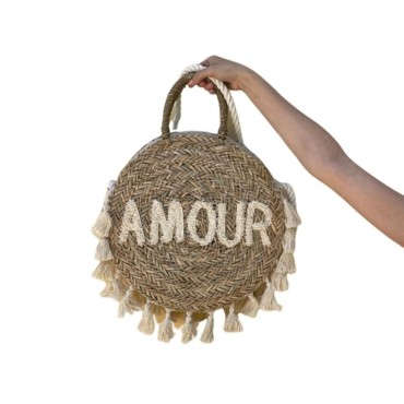 Round Tote Bag Amour