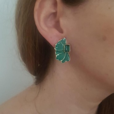 Earrings Violeta Green