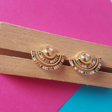 Steel Earrings multicolor Tibet